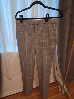 Banana Republic Gray Plaid Dress Pants Size 4